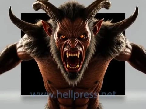 Logo Hellpress Krampus animiert 2