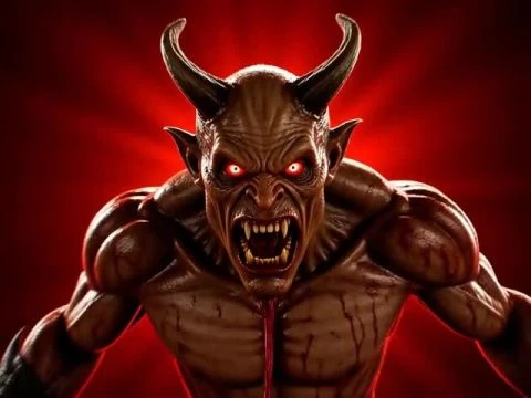 Logo Hellpress Krampus animiert 3